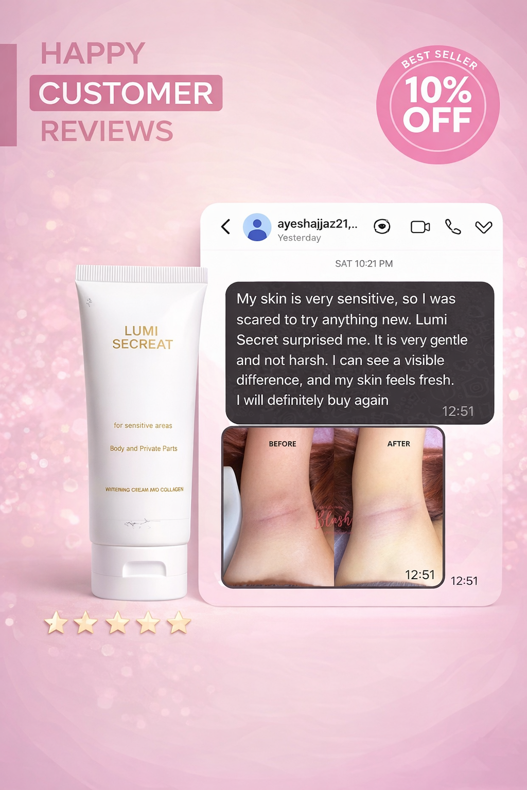 Underarm & Private parts Brightening Cream